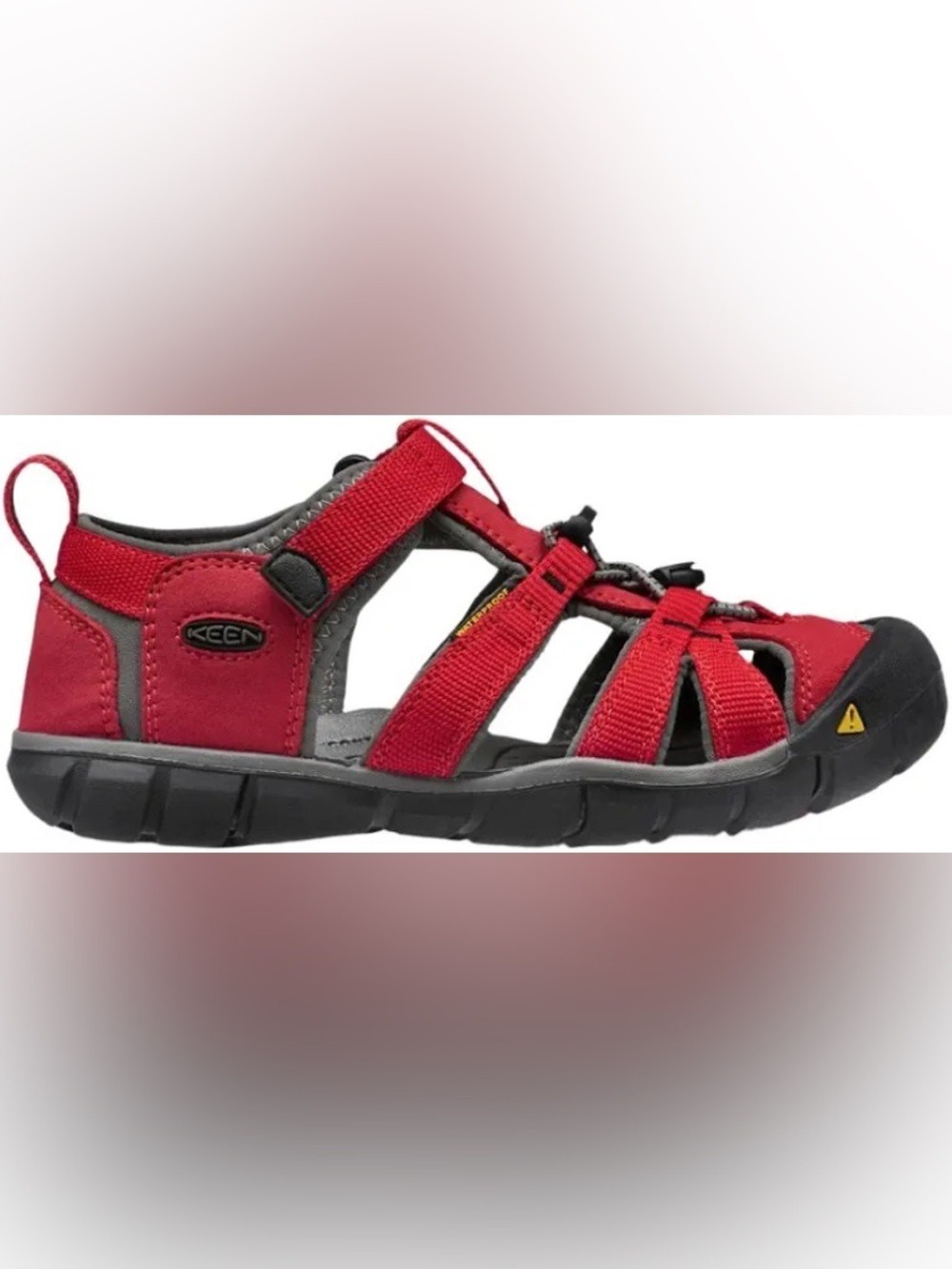 Keen Kids Red and Black Closed-Toe Outdoor Sandal